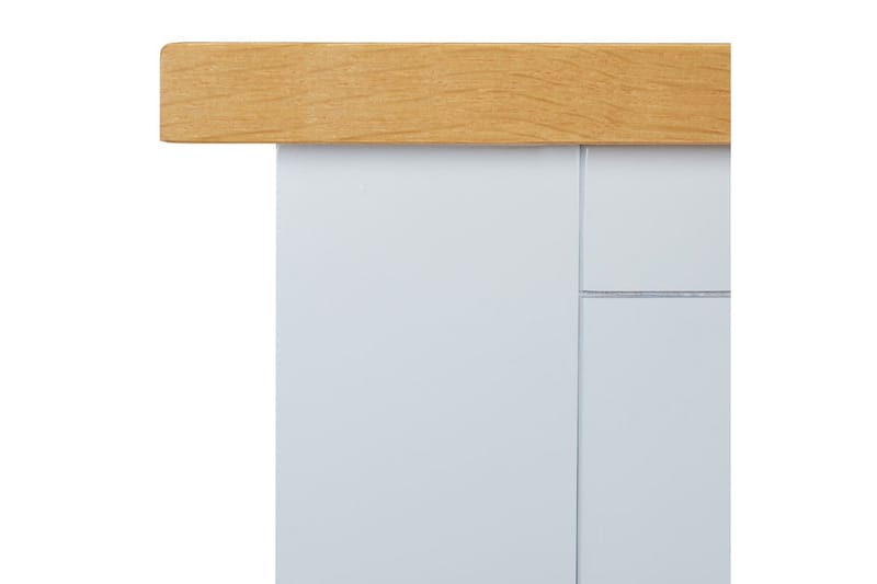 Konsolbord 118x35x77 cm massiv ek - Grå - Hallbord - Konsolbord & sidobord
