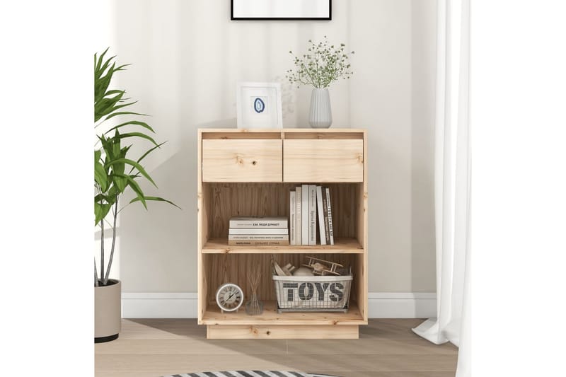 Konsolbord 60x34x75 cm massiv furu - Brun - Möbler - Bord & matgrupper - Avlastningsbord - Konsolbord & sidobord