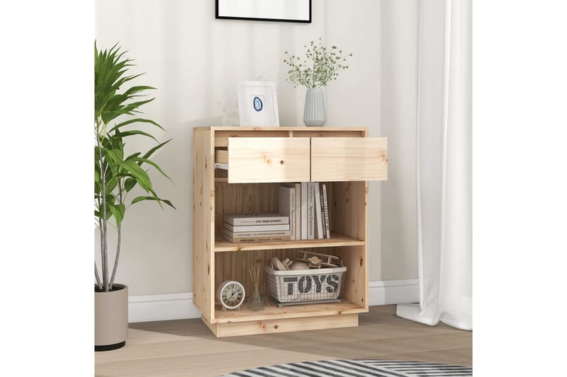 Konsolbord 60x34x75 cm massiv furu - Brun - Möbler - Bord & matgrupper - Avlastningsbord - Konsolbord & sidobord
