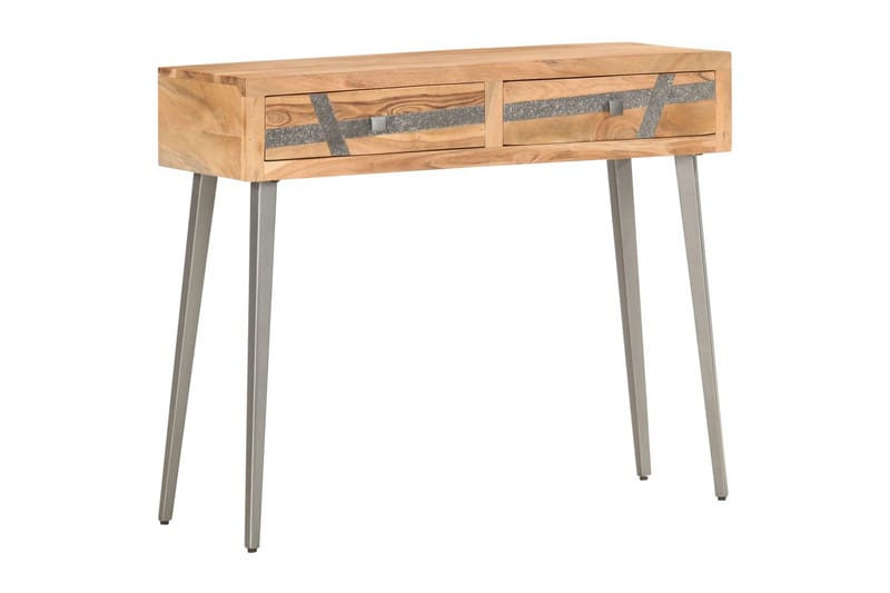 Konsolbord 90x30x75 cm massivt akaciaträ - Brun - Möbler - Bord & matgrupper - Avlastningsbord - Konsolbord & sidobord