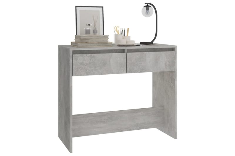 Konsolbord betonggrå 89x41x76,5 cm stål - Grå - Möbler - Bord & matgrupper - Avlastningsbord - Konsolbord & sidobord