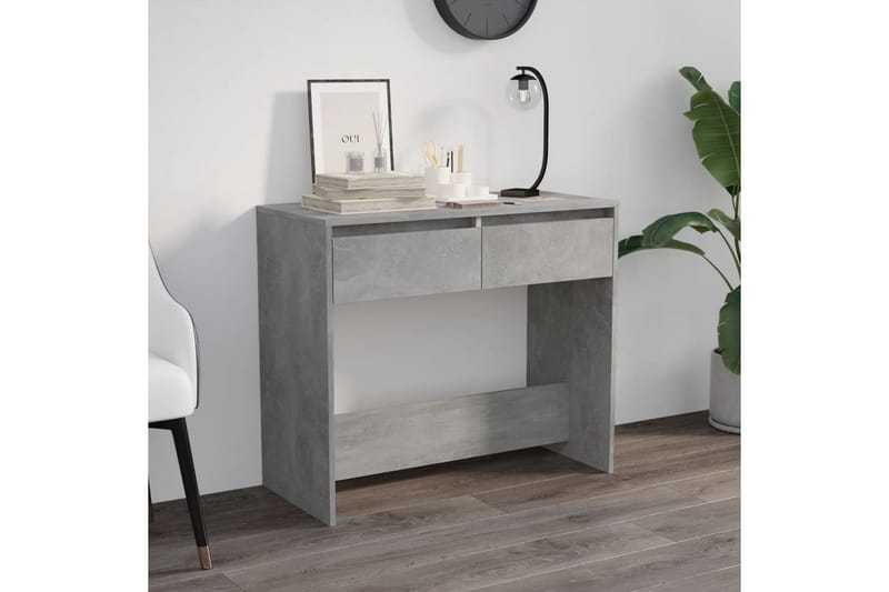 Konsolbord betonggrå 89x41x76,5 cm stål - Grå - Möbler - Bord & matgrupper - Avlastningsbord - Konsolbord & sidobord