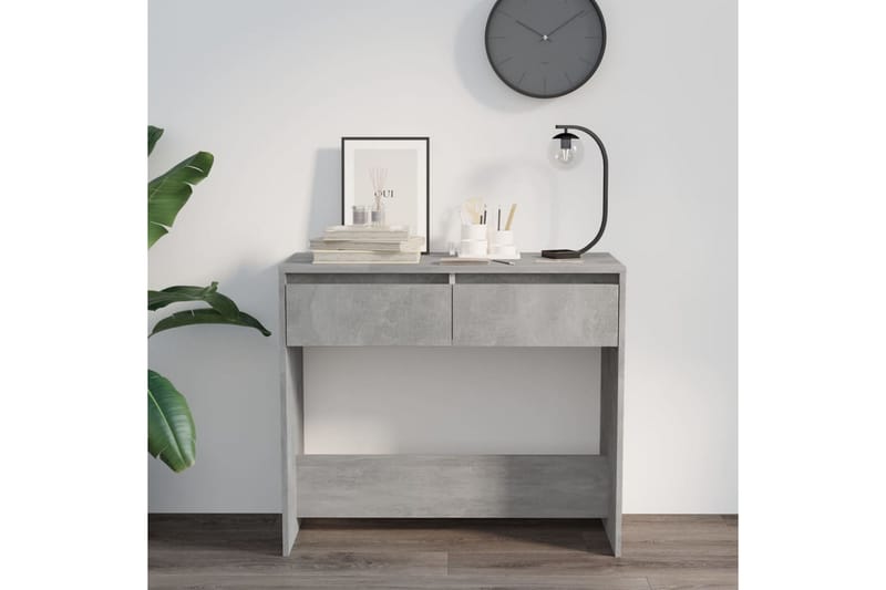 Konsolbord betonggrå 89x41x76,5 cm stål - Grå - Möbler - Bord & matgrupper - Avlastningsbord - Konsolbord & sidobord