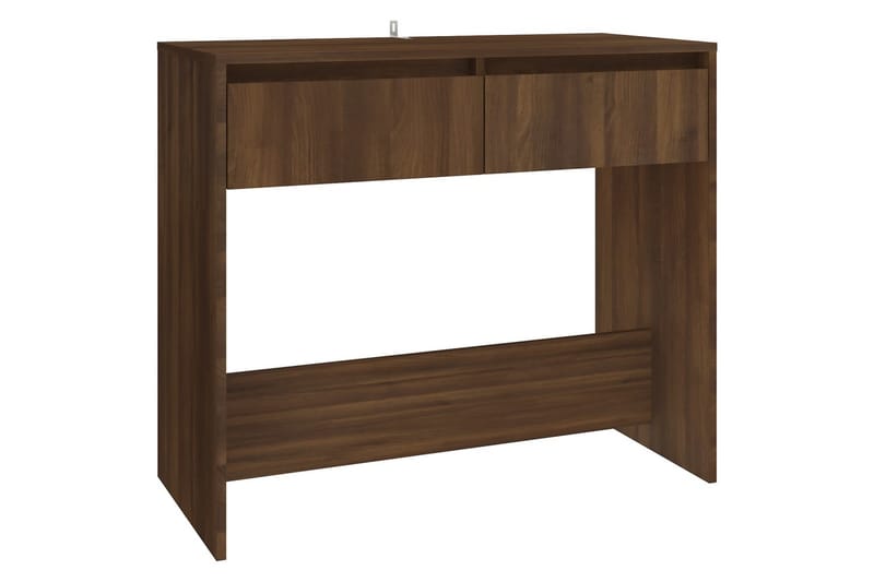Konsolbord brun ek 89x41x76,5 cm stål - Brun - Möbler - Bord & matgrupper - Avlastningsbord - Konsolbord & sidobord
