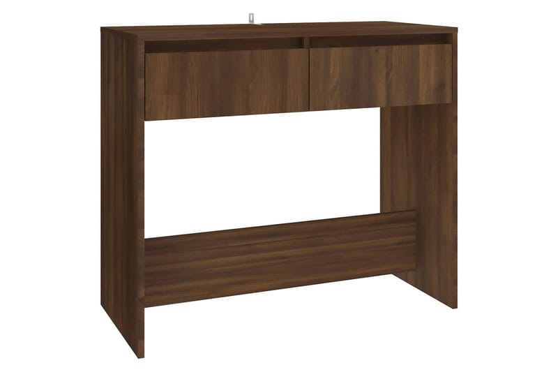 Konsolbord brun ek 89x41x76,5 cm stål - Brun - Hallbord - Konsolbord & sidobord