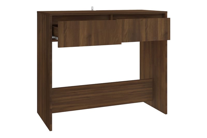 Konsolbord brun ek 89x41x76,5 cm stål - Brun - Möbler - Bord & matgrupper - Avlastningsbord - Konsolbord & sidobord