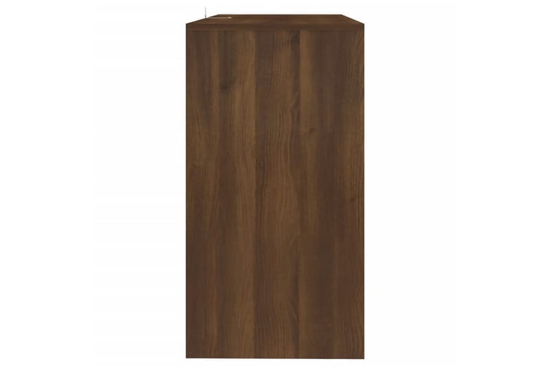 Konsolbord brun ek 89x41x76,5 cm stål - Brun - Möbler - Bord & matgrupper - Avlastningsbord - Konsolbord & sidobord