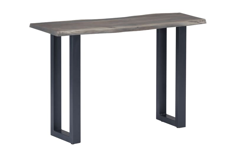 Konsolbord grå 115x35x76 cm massivt akaciaträ och järn - Grå - Hallbord - Konsolbord & sidobord