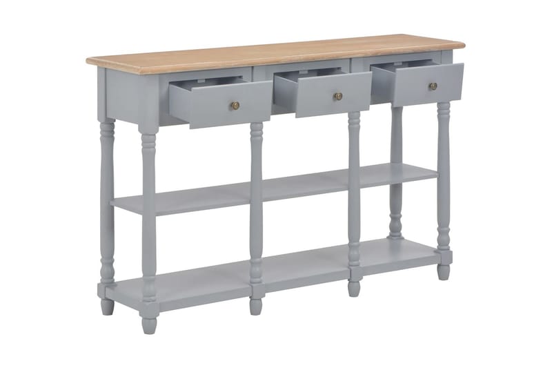 Konsolbord grå 120x30x76 cm MDF - Grå - Möbler - Bord & matgrupper - Avlastningsbord - Konsolbord & sidobord
