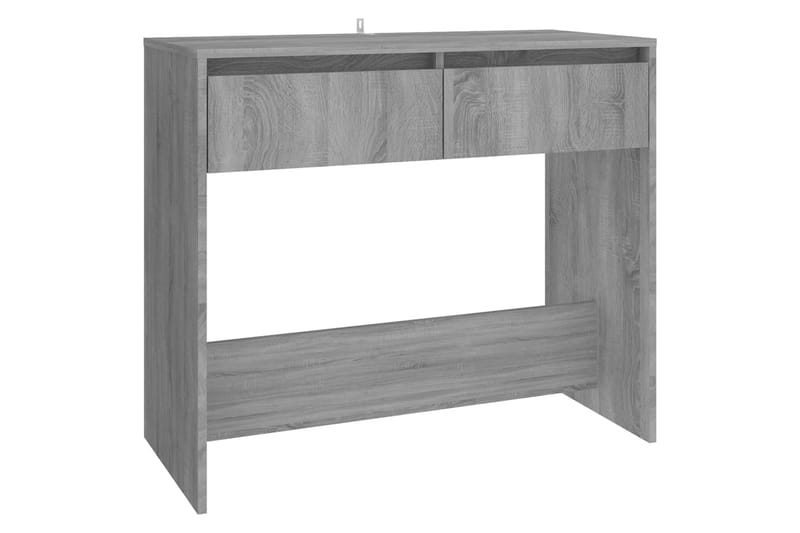 Konsolbord grå sonoma-ek 89x41x76,5 cm stål - Grå - Möbler - Bord & matgrupper - Avlastningsbord - Konsolbord & sidobord