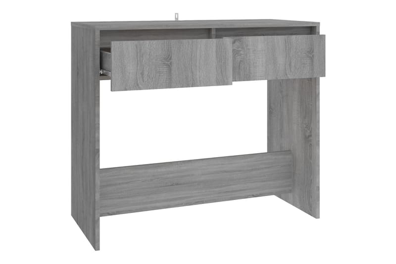 Konsolbord grå sonoma-ek 89x41x76,5 cm stål - Grå - Möbler - Bord & matgrupper - Avlastningsbord - Konsolbord & sidobord