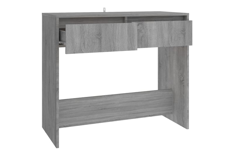 Konsolbord grå sonoma-ek 89x41x76,5 cm stål - Grå - Hallbord - Konsolbord & sidobord