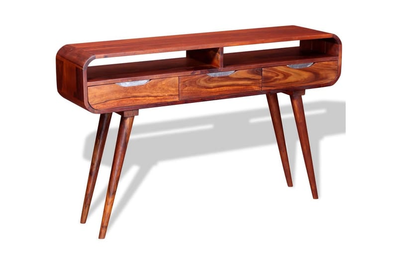 Konsolbord i massivt sheshamträ 120x30x75 cm - Brun - Hallbord - Konsolbord & sidobord