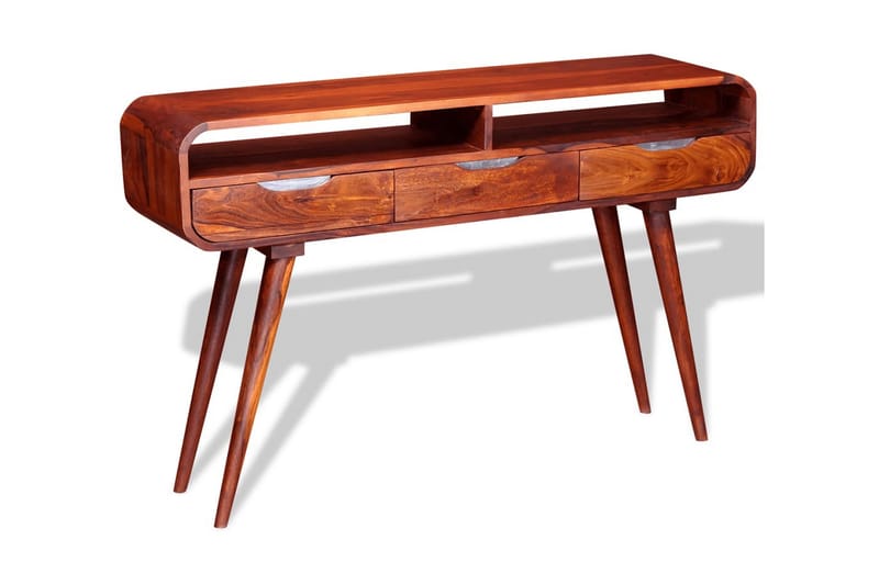 Konsolbord i massivt sheshamträ 120x30x75 cm - Brun - Hallbord - Konsolbord & sidobord