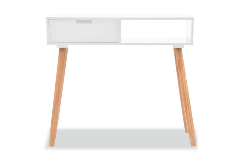 Konsolbord massiv furu 80x30x72 cm vit - Vit - Konsolbord & sidobord - Hallbord