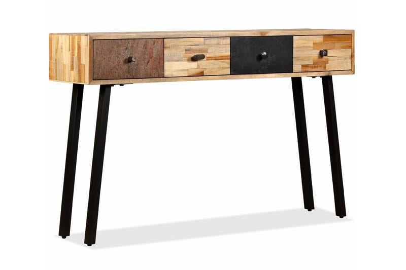 Konsolbord massivt återvunnet teakträ 120x30x76 cm - Flerfärgad - Hallbord - Konsolbord & sidobord