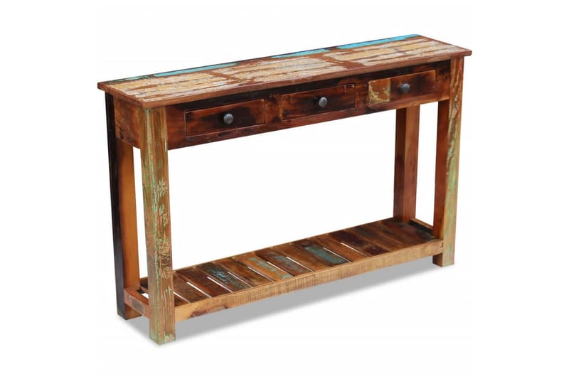 Konsolbord massivt återvunnet trä 120x30x76 cm - Brun - Hallbord - Konsolbord & sidobord