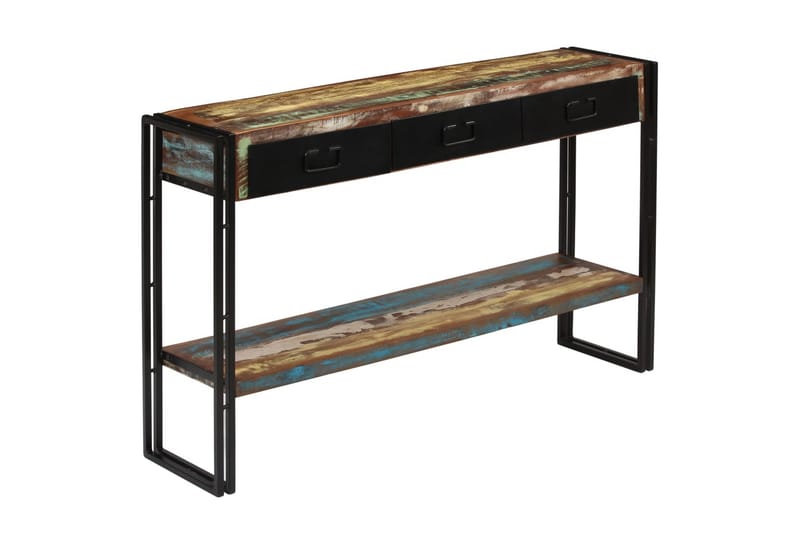 Konsolbord massivt återvunnet trä 120x30x76 cm - Brun - Konsolbord & sidobord - Hallbord
