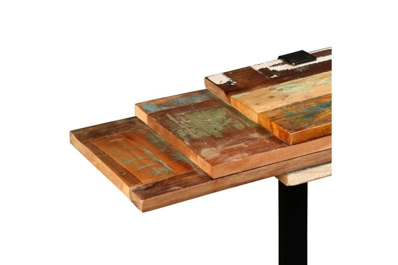 Konsolbord massivt återvunnet trä justerbar - Flerfärgad - Hallbord - Konsolbord & sidobord