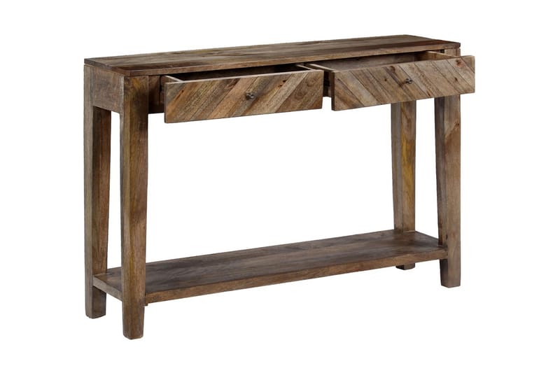 Konsolbord massivt mangoträ 118x30x80 cm - Brun - Konsolbord & sidobord - Hallbord