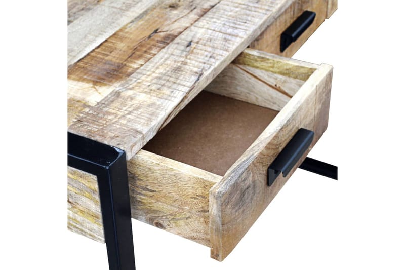 Konsolbord med 3 lådor massivt mangoträ 110x35x78 cm - Brun - Hallbord - Konsolbord & sidobord