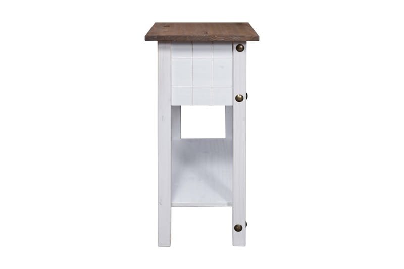 Konsolbord mexikansk Coronastil furu vit 90x34,5x73 cm - Vit - Möbler - Bord & matgrupper - Avlastningsbord - Konsolbord & sidobord