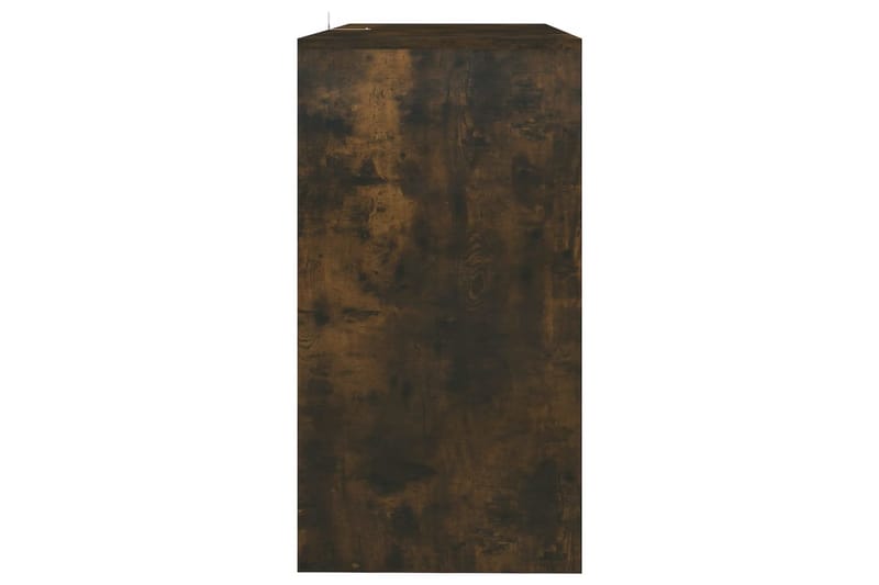 Konsolbord rökfärgad ek 89x41x76,5 cm stål - Brun - Möbler - Bord & matgrupper - Avlastningsbord - Konsolbord & sidobord