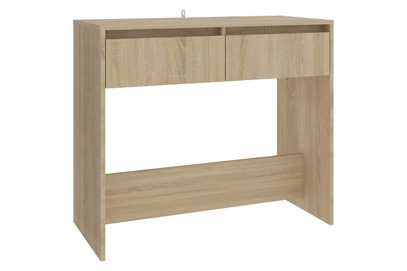 Konsolbord sonoma-ek 89x41x76,5 cm stål - Beige - Möbler - Bord & matgrupper - Avlastningsbord - Konsolbord & sidobord