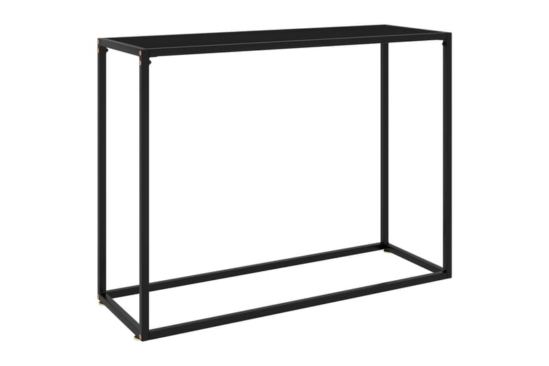 Konsolbord svart 100x35x75 cm härdat glas - Svart - Hallbord - Konsolbord & sidobord