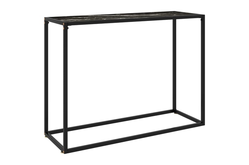 Konsolbord svart 100x35x75 cm härdat glas - Svart - Hallbord - Konsolbord & sidobord