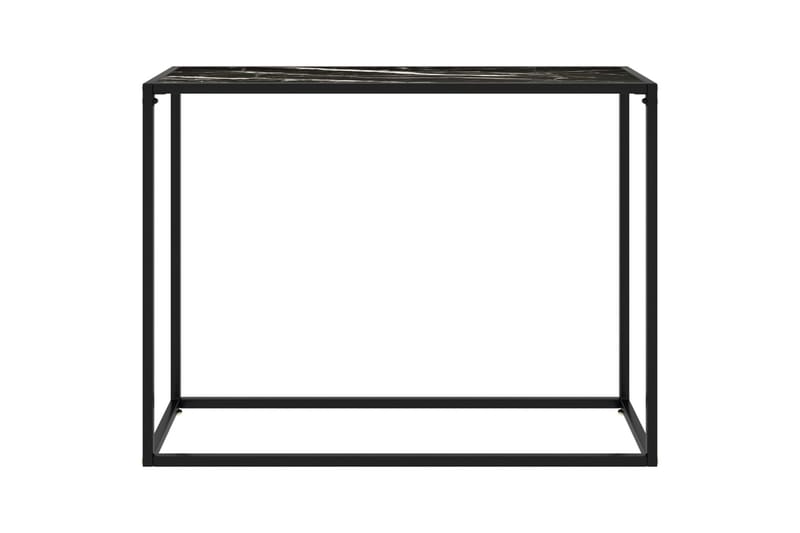 Konsolbord svart 100x35x75 cm härdat glas - Svart - Hallbord - Konsolbord & sidobord