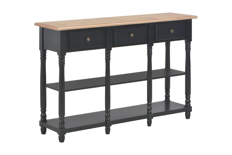 Konsolbord svart 120x30x76 cm MDF - Svart - Möbler - Bord & matgrupper - Avlastningsbord - Konsolbord & sidobord