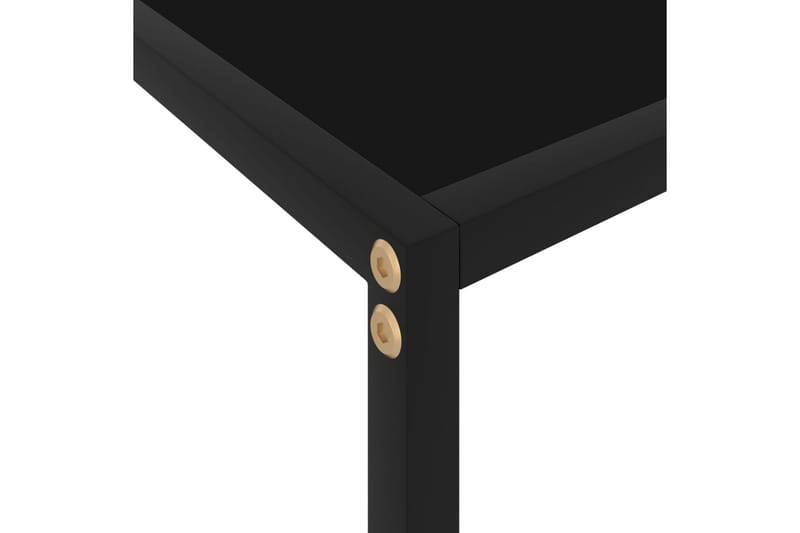 Konsolbord svart 120x35x75 cm härdat glas - Svart - Hallbord - Konsolbord & sidobord