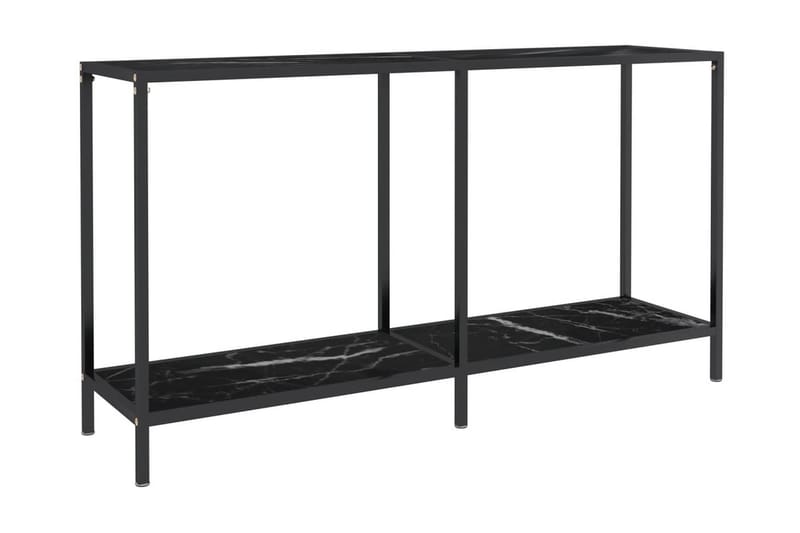 Konsolbord svart 140x35x75,5 cm härdat glas - Svart - Hallbord - Konsolbord & sidobord