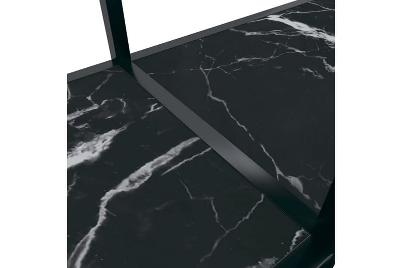Konsolbord svart 140x35x75,5 cm härdat glas - Svart - Hallbord - Konsolbord & sidobord