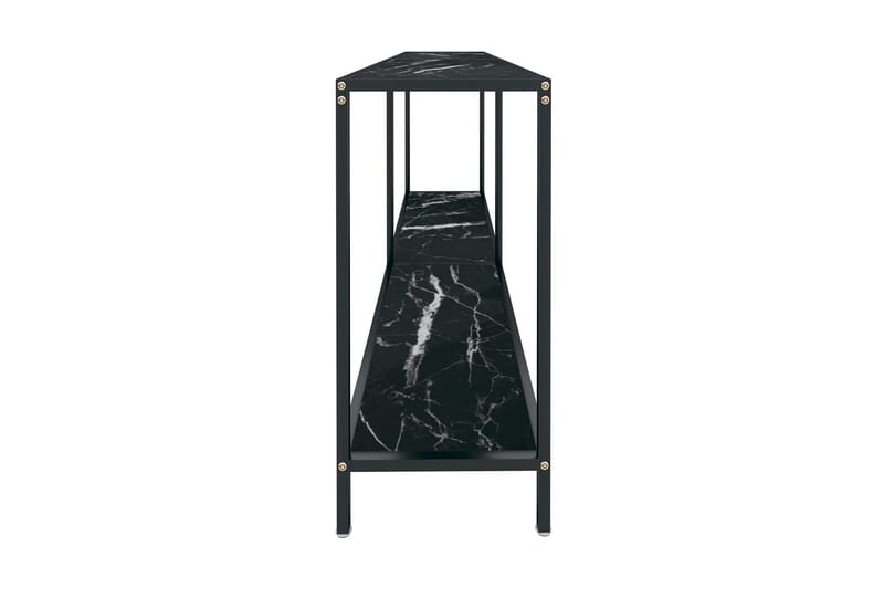 Konsolbord svart 160x35x75,5 cm härdat glas - Svart - Hallbord - Konsolbord & sidobord