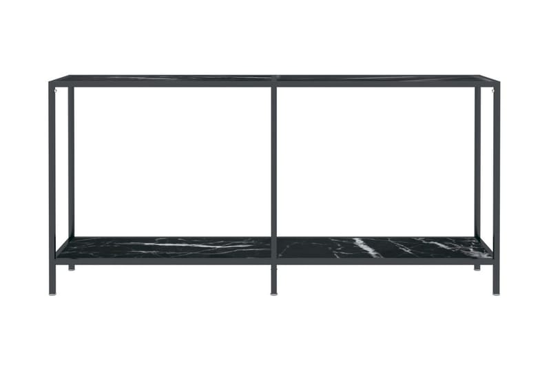 Konsolbord svart 160x35x75,5 cm härdat glas - Svart - Hallbord - Konsolbord & sidobord