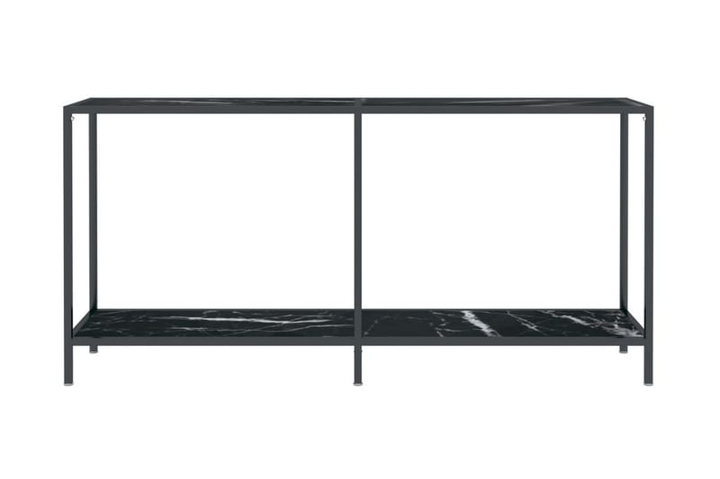 Konsolbord svart 160x35x75,5 cm härdat glas - Svart - Konsolbord & sidobord - Hallbord