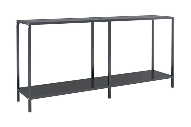 Konsolbord svart 160x35x75 cm härdat glas - Svart - Möbler - Bord & matgrupper - Avlastningsbord - Konsolbord & sidobord