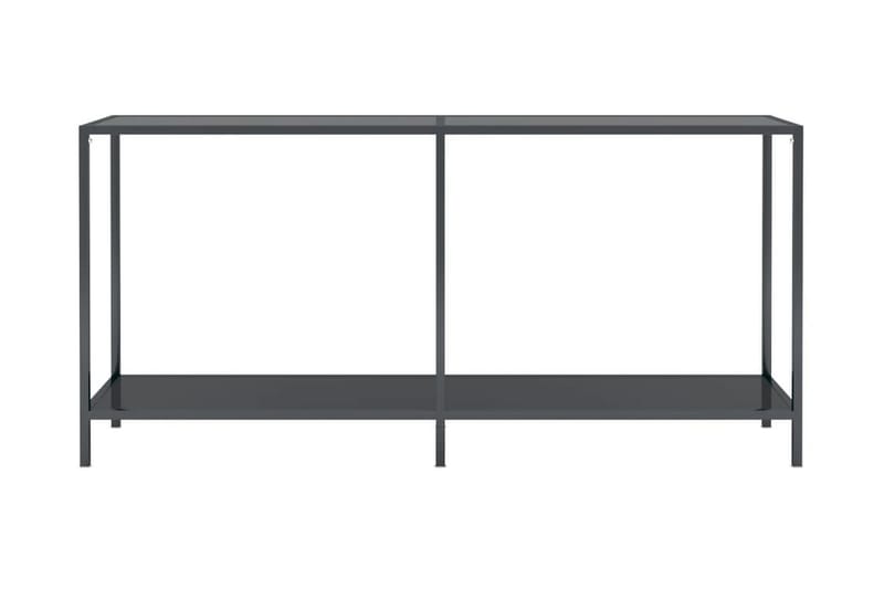 Konsolbord svart 160x35x75 cm härdat glas - Svart - Hallbord - Konsolbord & sidobord