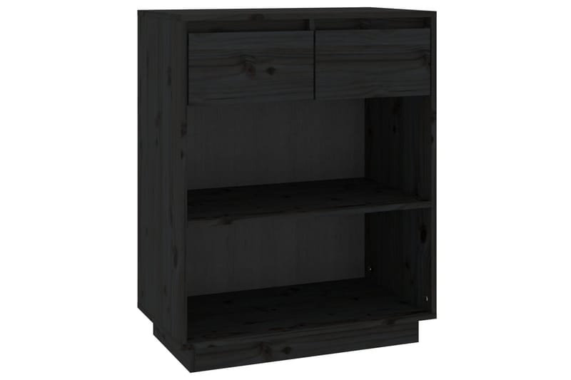 Konsolbord svart 60x34x75 cm massiv furu - Svart - Möbler - Bord & matgrupper - Avlastningsbord - Konsolbord & sidobord