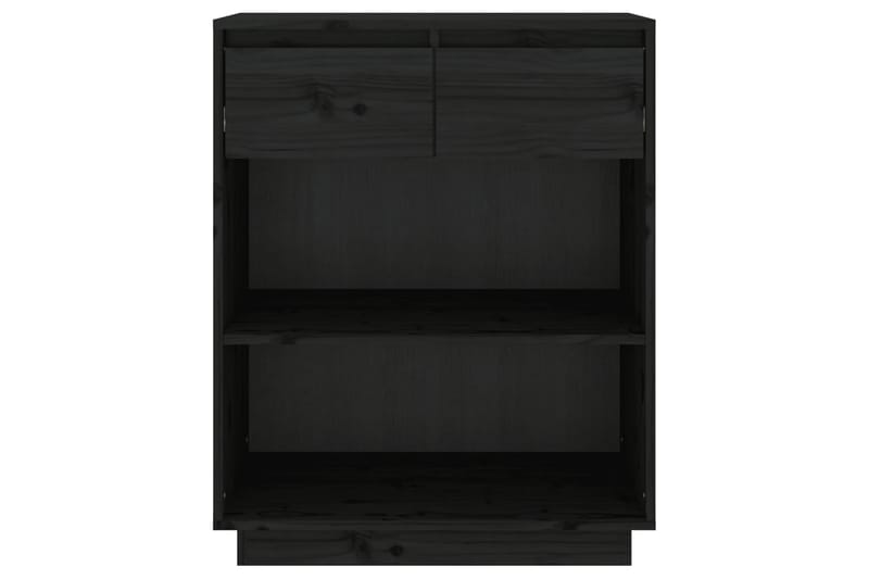 Konsolbord svart 60x34x75 cm massiv furu - Svart - Möbler - Bord & matgrupper - Avlastningsbord - Konsolbord & sidobord