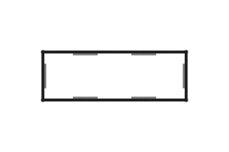 Konsolbord transparent 100x35x75 cm härdat glas - Transparent - Hallbord - Konsolbord & sidobord