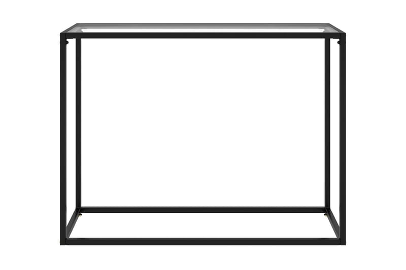 Konsolbord transparent 100x35x75 cm härdat glas - Transparent - Hallbord - Konsolbord & sidobord