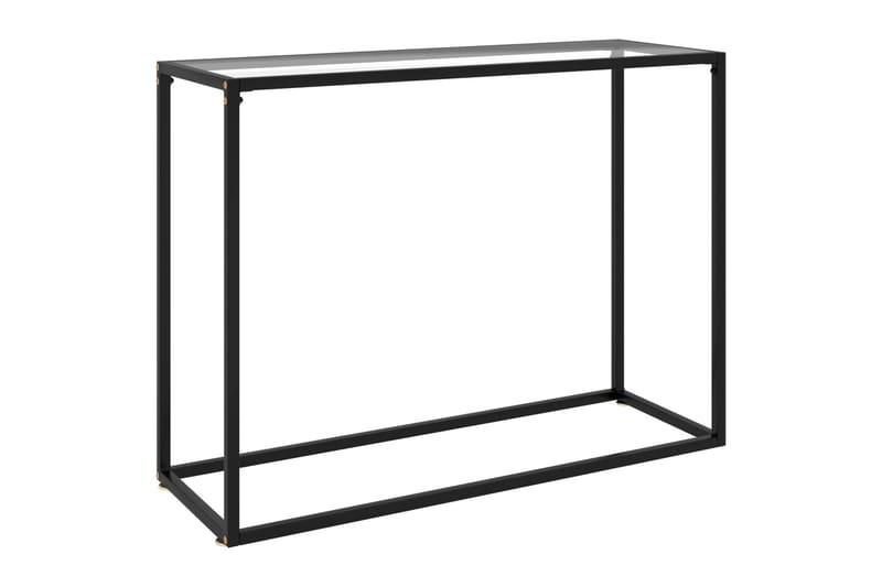 Konsolbord transparent 100x35x75 cm härdat glas - Transparent - Hallbord - Konsolbord & sidobord
