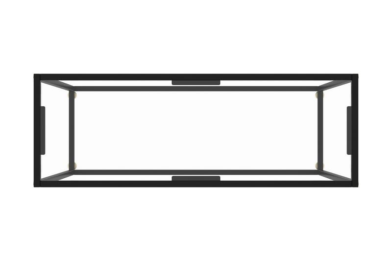 Konsolbord transparent 100x35x75 cm härdat glas - Transparent - Hallbord - Konsolbord & sidobord