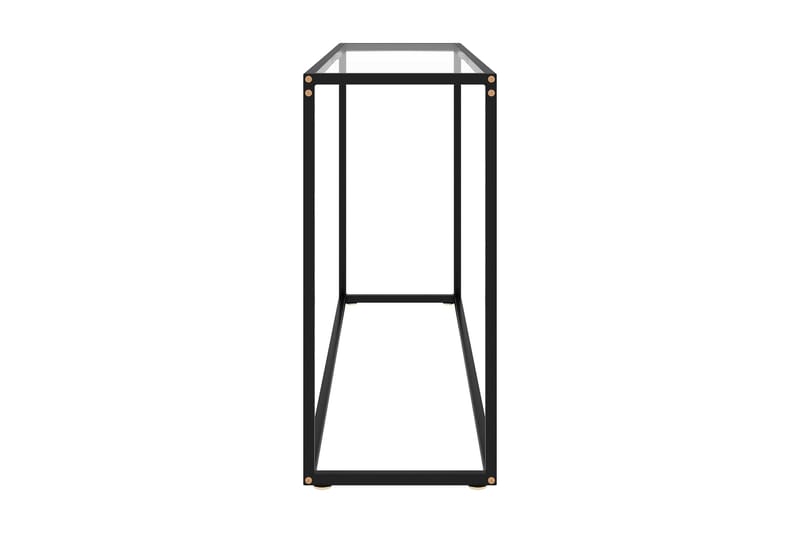 Konsolbord transparent 120x35x75 cm härdat glas - Transparent - Hallbord - Konsolbord & sidobord