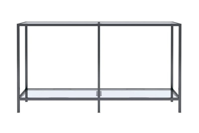 Konsolbord transparent 140x35x75,5 cm härdat glas - Transparent - Konsolbord & sidobord - Hallbord