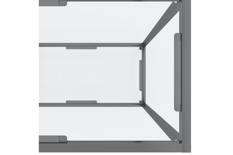 Konsolbord transparent 160x35x75 cm härdat glas - Transparent - Konsolbord & sidobord - Hallbord