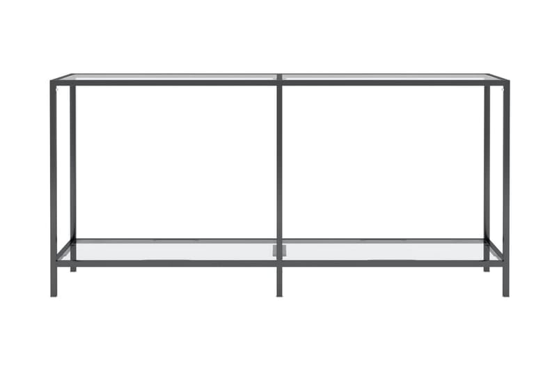 Konsolbord transparent 160x35x75 cm härdat glas - Transparent - Hallbord - Konsolbord & sidobord